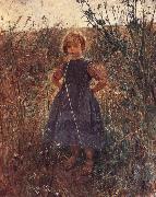 Fritz von Uhde Little Heathland Princess Germany oil painting reproduction